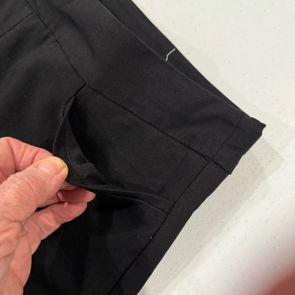 Chico’s Pull-on Dress Pants Stretch Straight Leg Black Size 10 (Chico’s 1.5R) - Picture 8 of 12